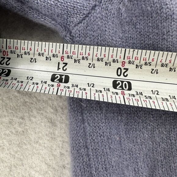 Loro Piana 100% Baby Cashmere Sweater Mens‎ 50IT MED Long Sleeve V Neck Purple - Picture 12 of 14